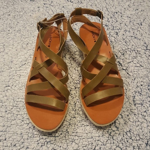 Lucky brand esparadille wedge sandals - Picture 2 of 8